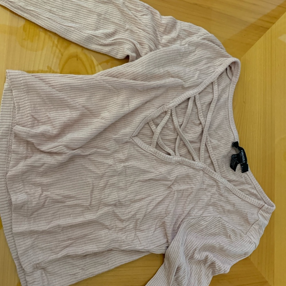 Forever 21 crop top pink